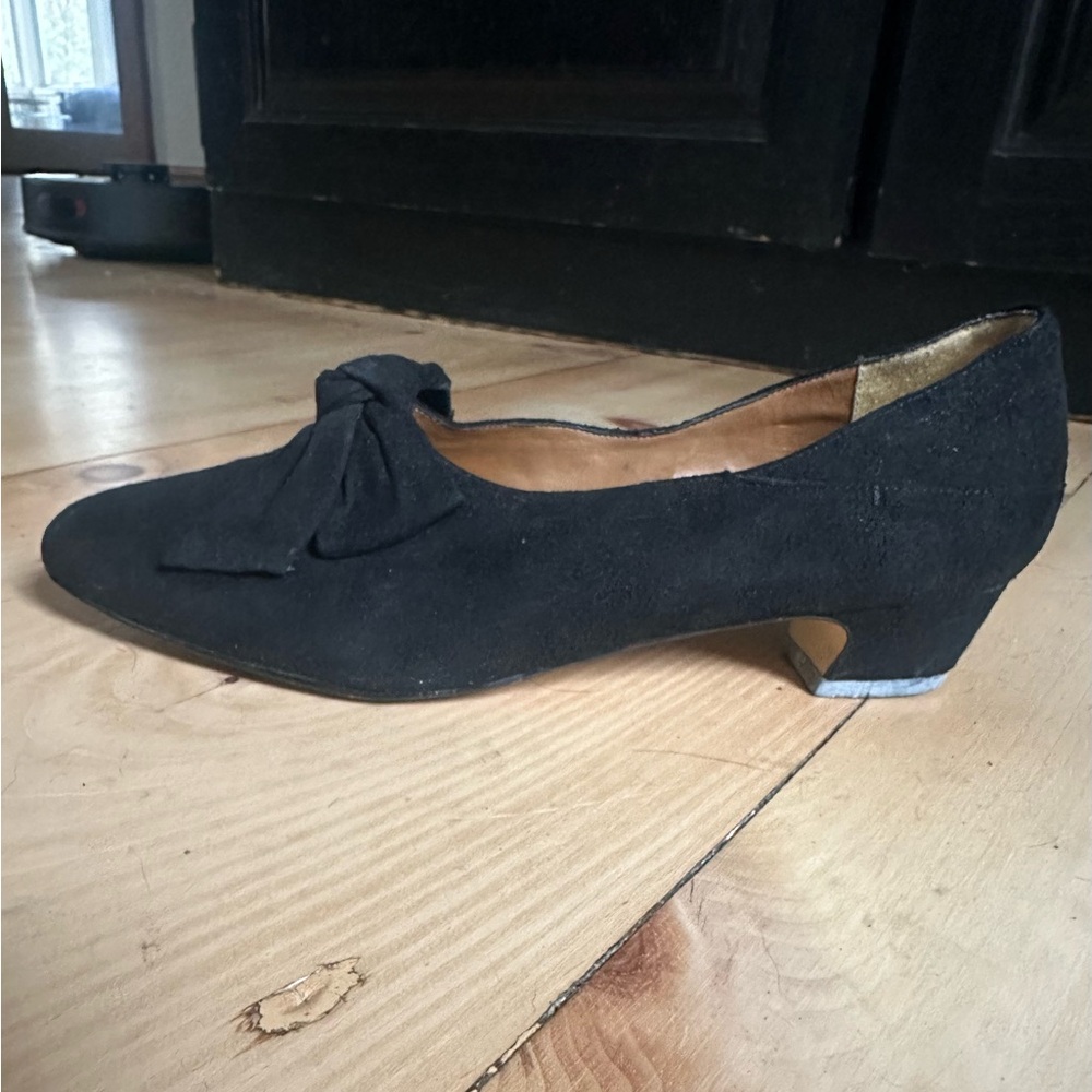 Calico Black Suede Women's Shoes